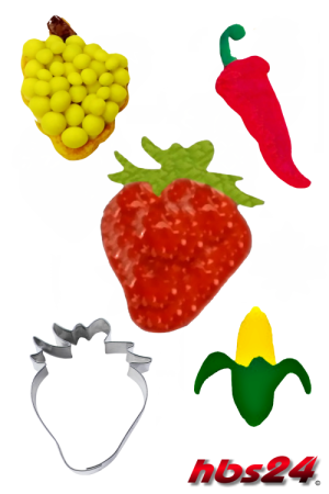 Ausstechformen Obst und Gemüse