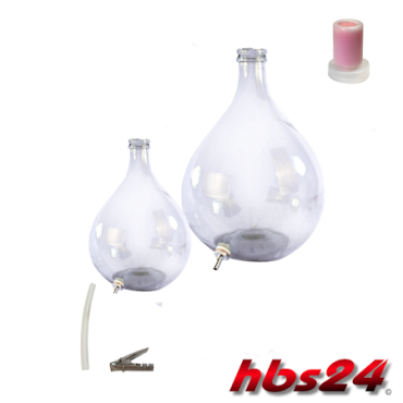 Weinballons mit Auslauf Edelstahl by hbs24
