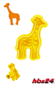 Ausstechform mit Auswerfer Giraffe Kunststoff - hbs24
