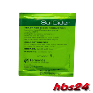 Fermentis Trockenhefe SafCider 5 g hbs24