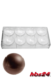 Schokoladengießform Pralinenhohlkörper Tennisball 2 x 4 - hbs24
