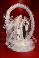 hbs24 - Elegantes Brautpaar mit Tüllschleier