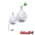 Glasballon Weinballon Glasballon mit Auslauf Kunststoff - hbs24